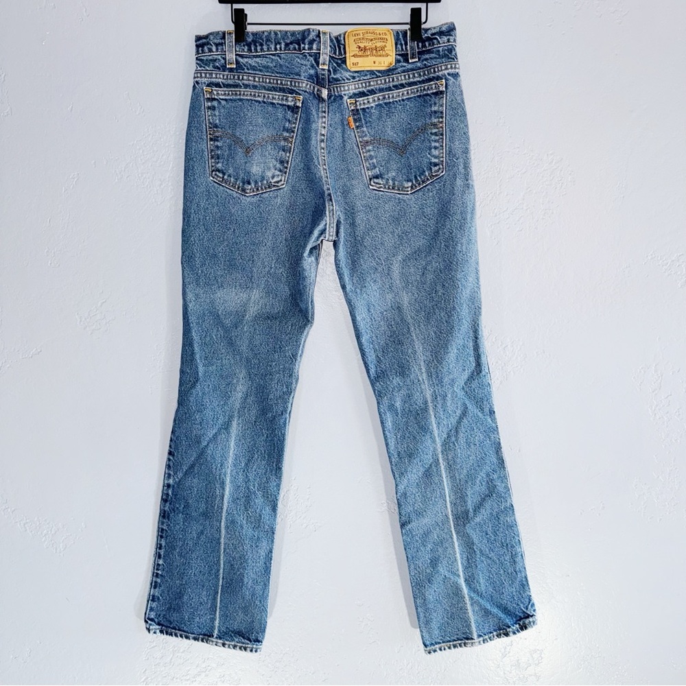 Levi’s 517 Men’s Orange Tab Bootcut Jeans Size 36/34” - Picture 2 of 9